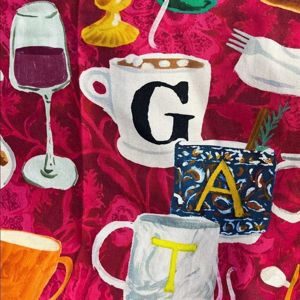Anthropologie Gather New With Tags Kitchen Towel Multicolor Artistic